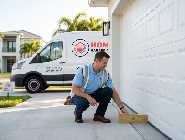 Garage Door Safety Check in Fort Myers