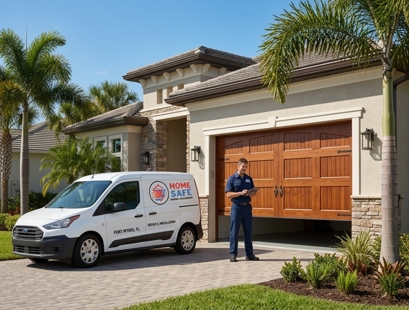 Wooden Garage Door Repair in Fort Myers